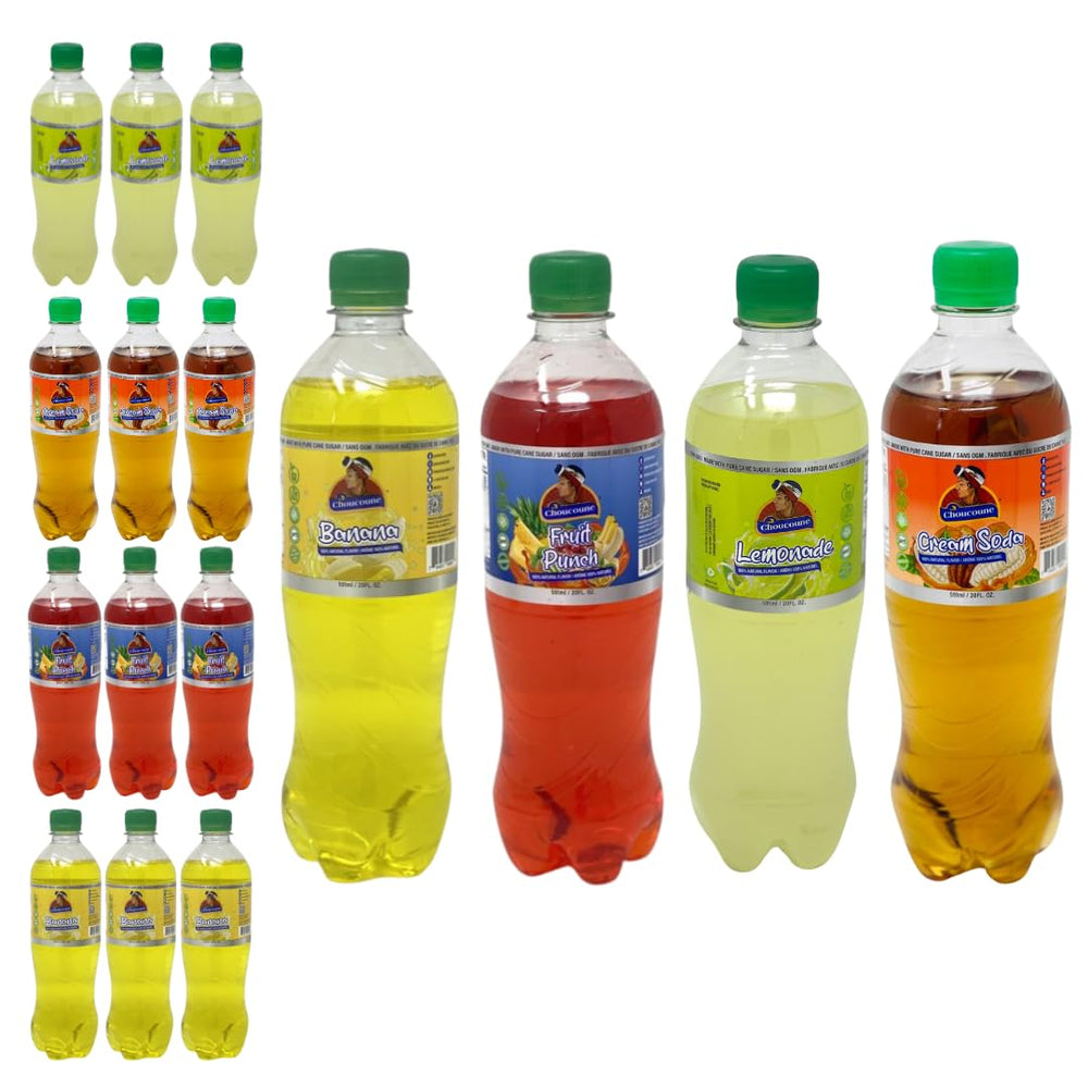 Popouri Mix 2 — Banana, Punch, Lemonade, Cream Soda (12 Pack)